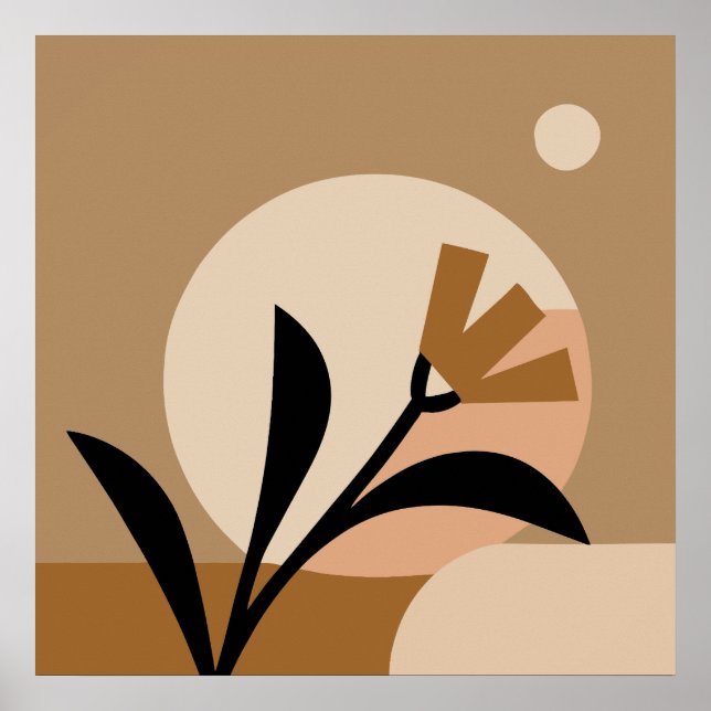Blomma Sol Boho Poster (Framsidan)