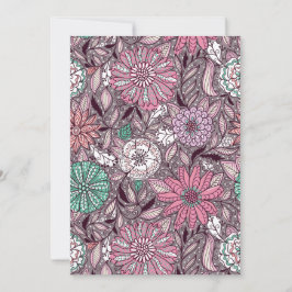 blomma som arrangerar mönster julkort