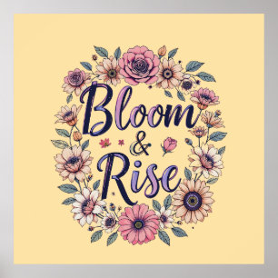Blomma & Stig upp Poster