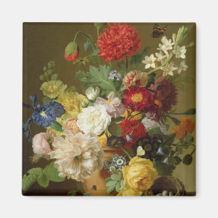 Blomma stilleben på en marmoravsats, 1800-01 magnet