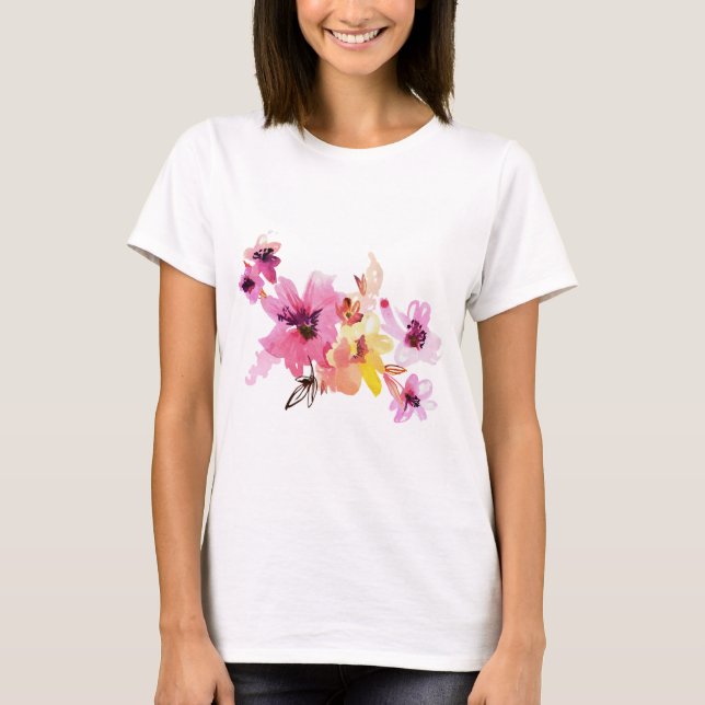 blomma t shiirt shirt (Framsida)