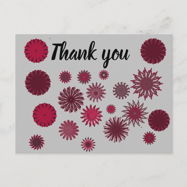 blomma tack vykort (Framsida)