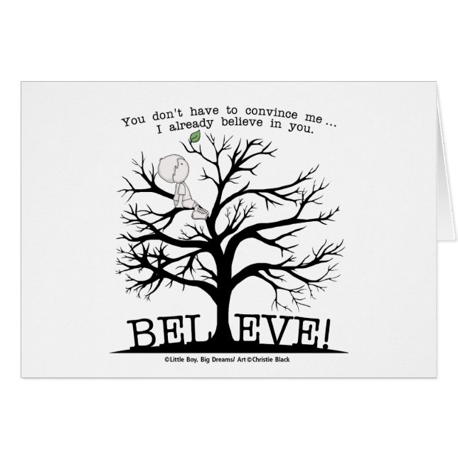 Blomma träd hälsningskort (Framsidan Horizontal)