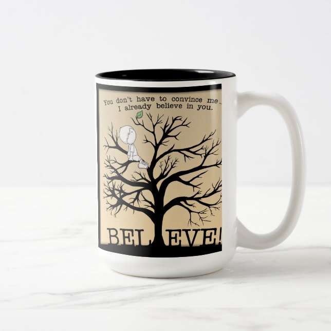 Blomma träd Två-Tonad mugg (Höger)