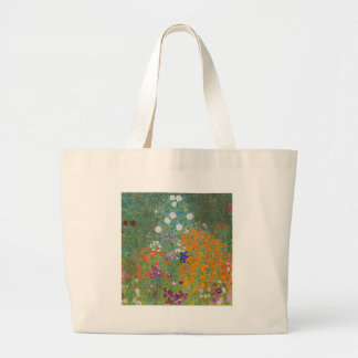 blomma+trädgård+klimt+gustav+stuga jumbo tygkasse