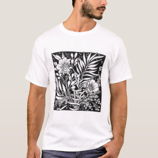 Blomma två kvadrerar t-shirt