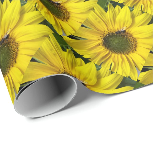 blomma,unik, glänsande presentpapper, färgrik, presentpapper (Rullad Hörn)