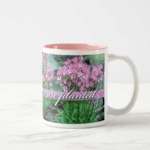 Blomma var dig planteras och att skjuta stjärnan Två-Tonad mugg
