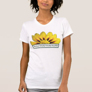 Blomma var du är den planterade T-tröja T-shirt