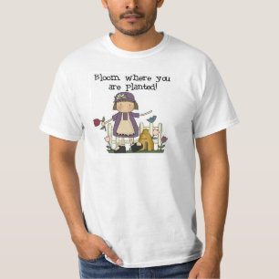 Blomma var du är planterade Tshirts och gåvor