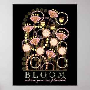 BLOMMA var du planteras Poster