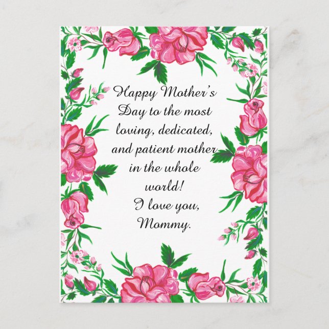 blomma vykort (Framsida)