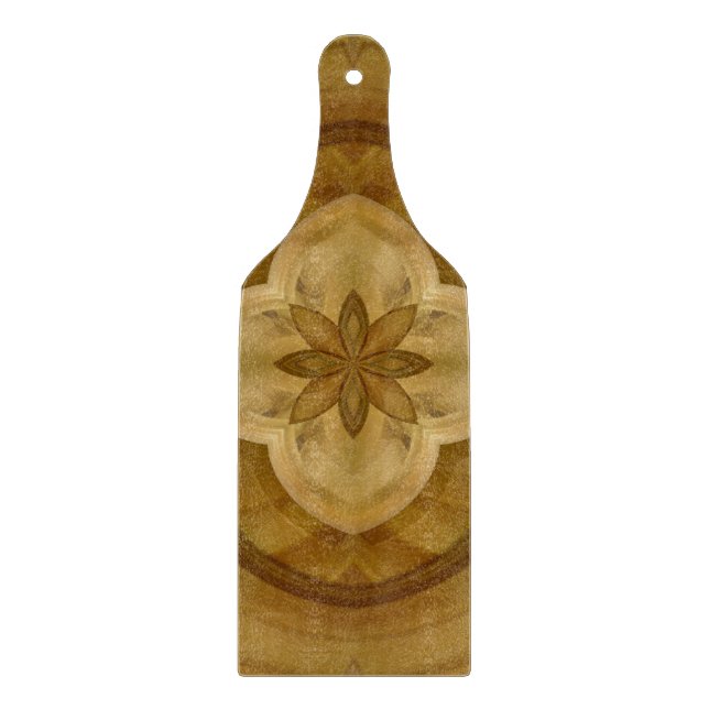 blommaabstrakt cirklar det wood mönster (Framsidan)