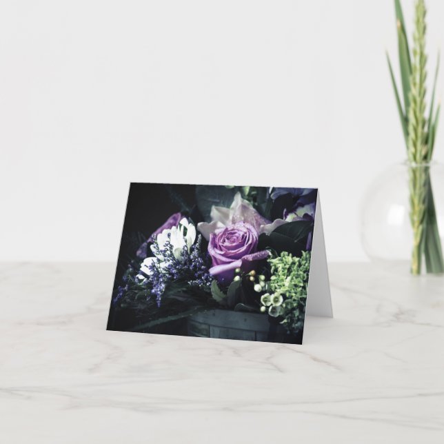 Blommabasketen noterar kortet kort (Framsida)