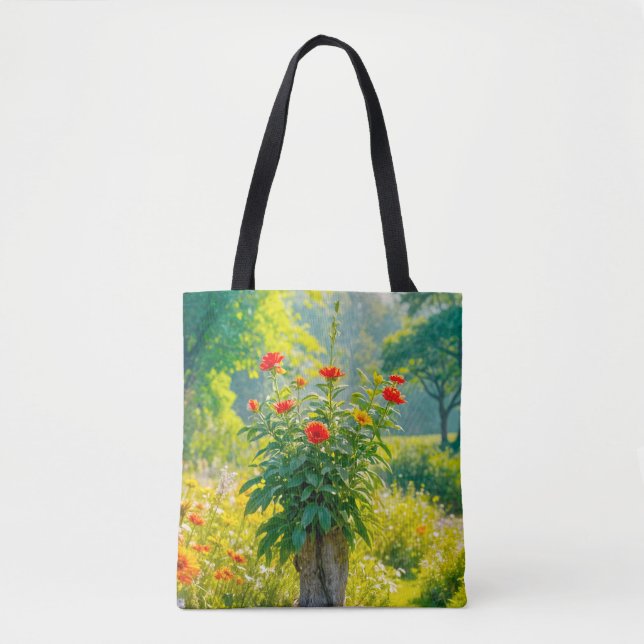Blommabild nr 1, blomsterserie, totebag tygkasse (Framsida)