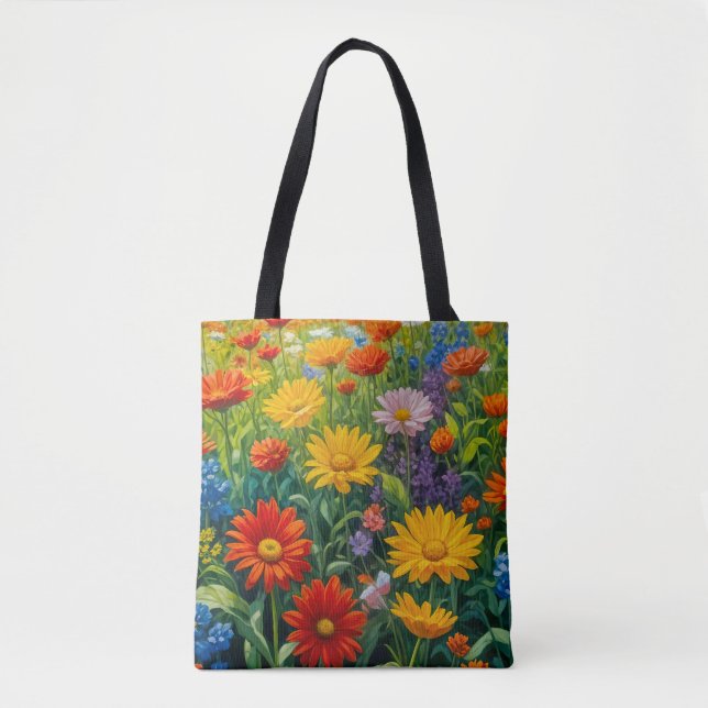 Blommabild nr 21, blomsterserie, totebag tygkasse (Framsida)