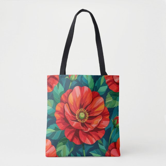 Blommabild nr 25, blomsterserie, totebag tygkasse (Framsida)