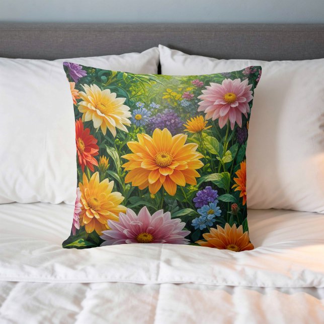 Blommabild nr 29, blomsterserie, kastkudde kudde (Skapare uppladdad)