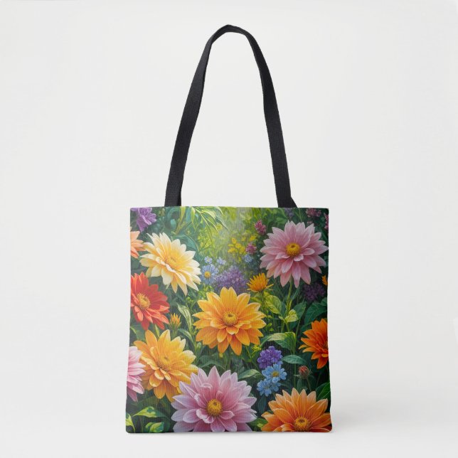 Blommabild nr 29, blomsterserie, totebag tygkasse (Framsida)