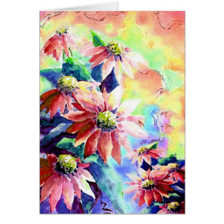 Blommabristning Hälsningskort