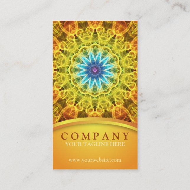 BlommabukettMandala Visitkort (Framsida)