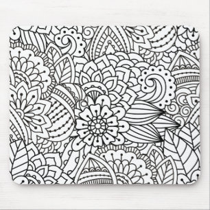 Blommadesignklotter Musmatta