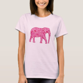 Blommaelefant - fuchsia rosa tee