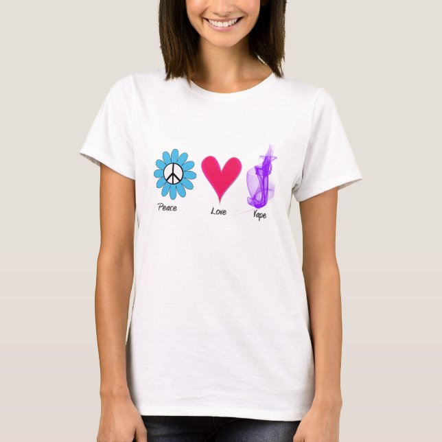 Blommafredkärlek Vape Tee (Framsida)