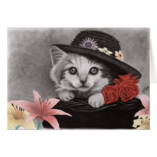 Blommakattunge Hälsningskort