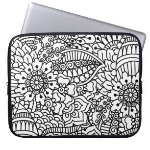 Blommaklotter Laptop Fodral