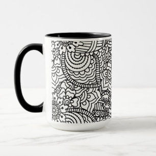 Blommaklotter Mugg