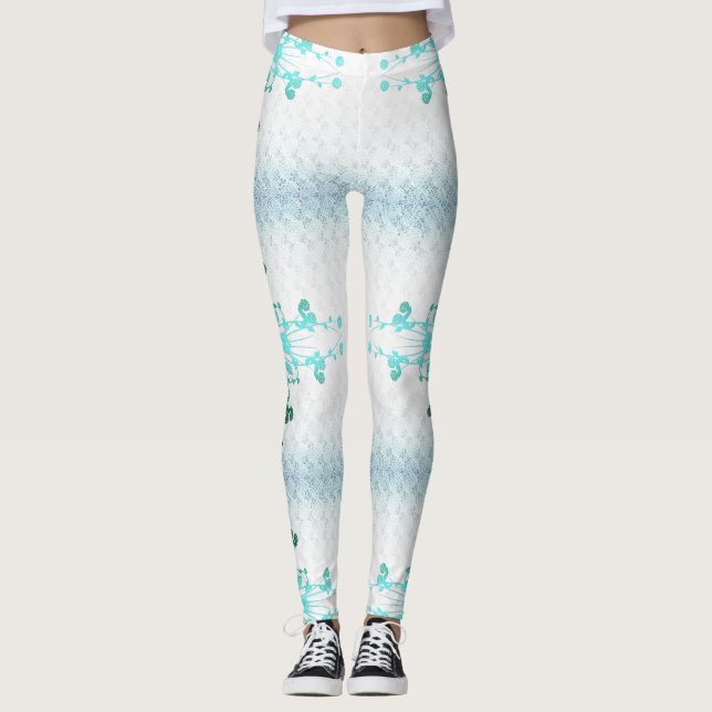 Blommakor Leggings (Framsida)