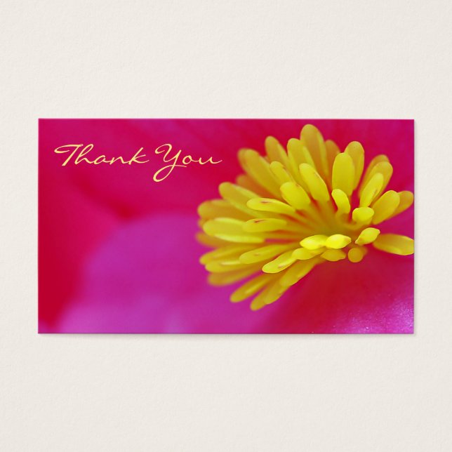 Blommakrotack Visitkort (Framsidan)