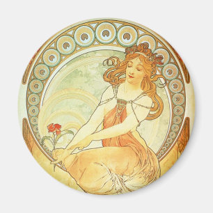 Blommakvinna Magnet