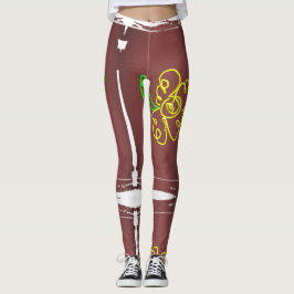 blommålad legging