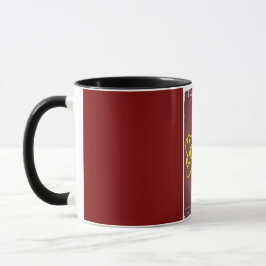 blommalerande mugg