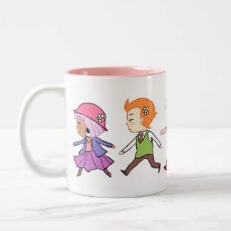 Blommaligan Två-Tonad Mugg