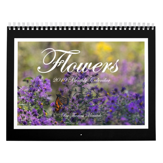 Blommamånadstidningkalender 2019 av Tom Minutolo Kalender (Omslag)