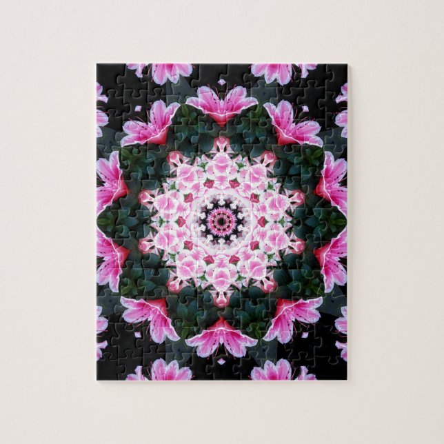 BlommaMandalapussel Pussel (Vertikal)