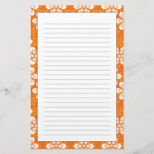 Blommamönster Brevpapper (Framsida)