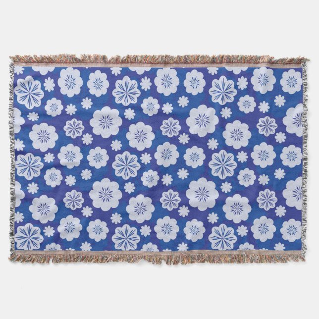 blommamönster filt (Framsidan)