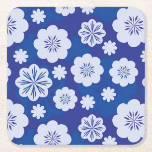 blommamönster underlägg papper kvadrat