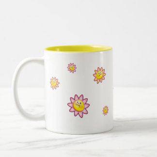 Blommamugg Två-Tonad Mugg
