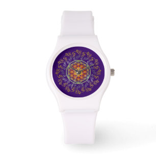Blomman av liv-/Blume des Lebens - smycka droppen Armbandsur