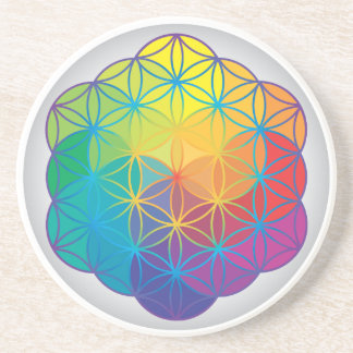 Blomman av livregnbågen färgar harmonienergi underlägg