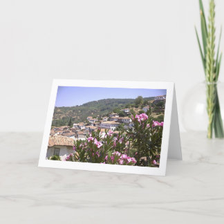 Blomman beskådar kort