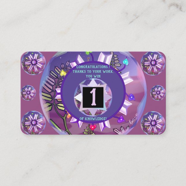 blomman i öknen visitkort (Framsida)