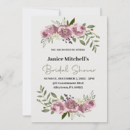 blomman Inbjudningskort för möhippan