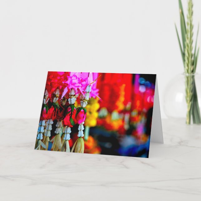 Blomman marknadsför, Chiang Mai Kort (Framsida)