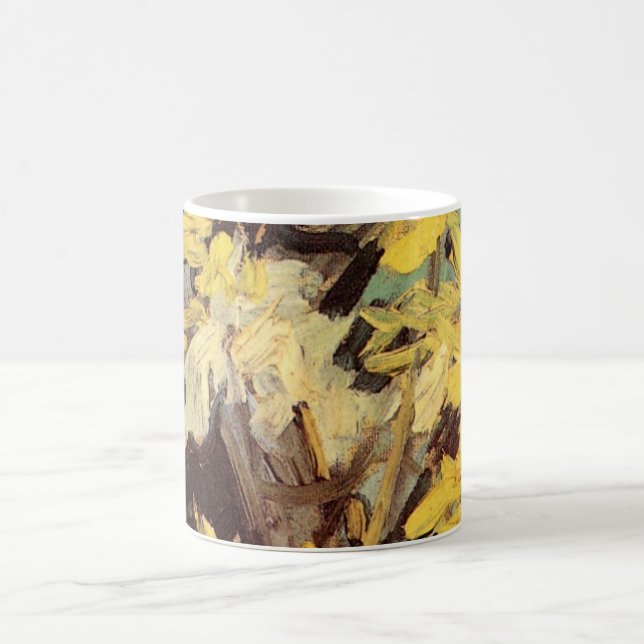 Blommande akaciagrenar av Vincent van Gogh Kaffemugg (Center)